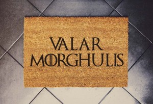 "Valar Morghulis"  wycieraczka kokosowa
