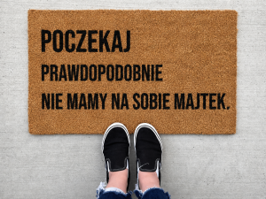 "POCZEKAJ" wycieraczka kokosowa  