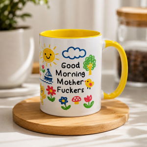 Good Morning MotherFuckers  zabawny kubek | Prezent na Urodziny | Kubek ceramiczny 330ml | Prezent dla kolegi z pracy 