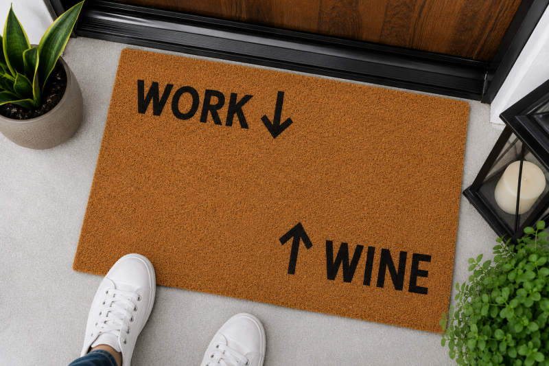 WORK WINE wycieraczka